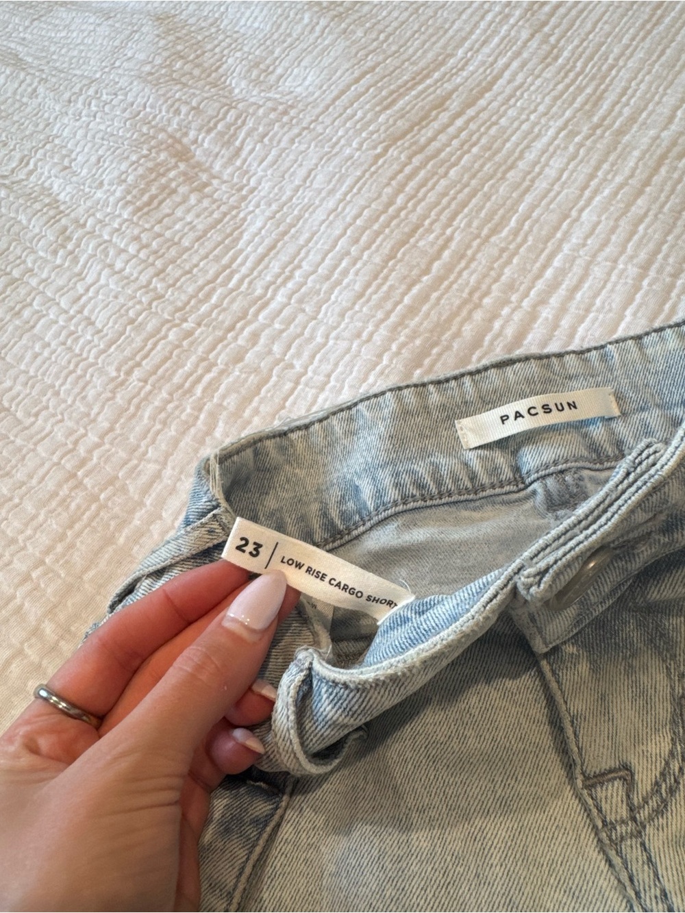 Low Rise Denim Shorts - Picture 4 of 4